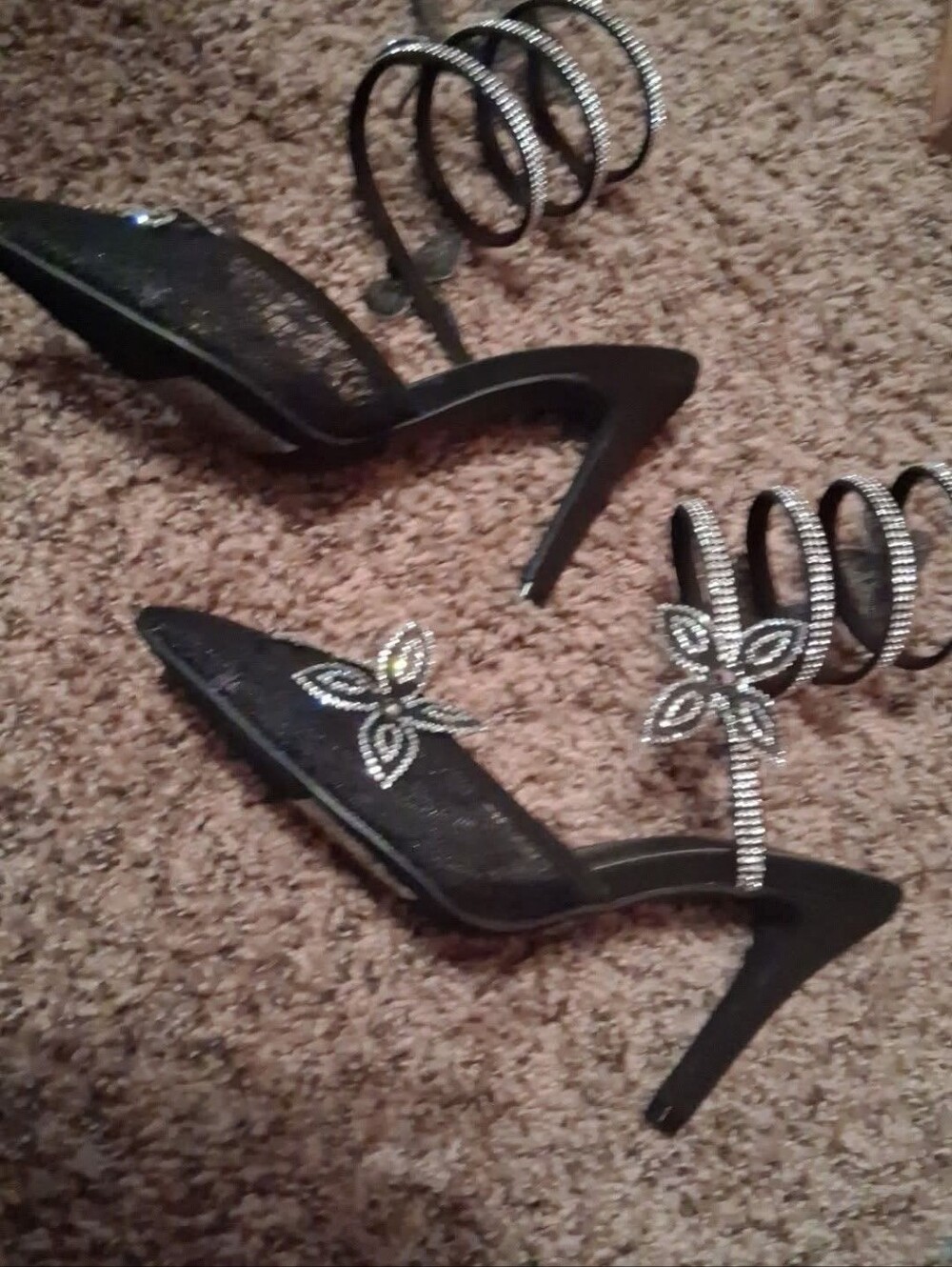 Ladies Gorgeous Vintage Black High Heels By Top Moda Size 7 New